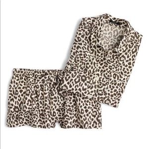 J Crew leopard pajamas! Great condition!